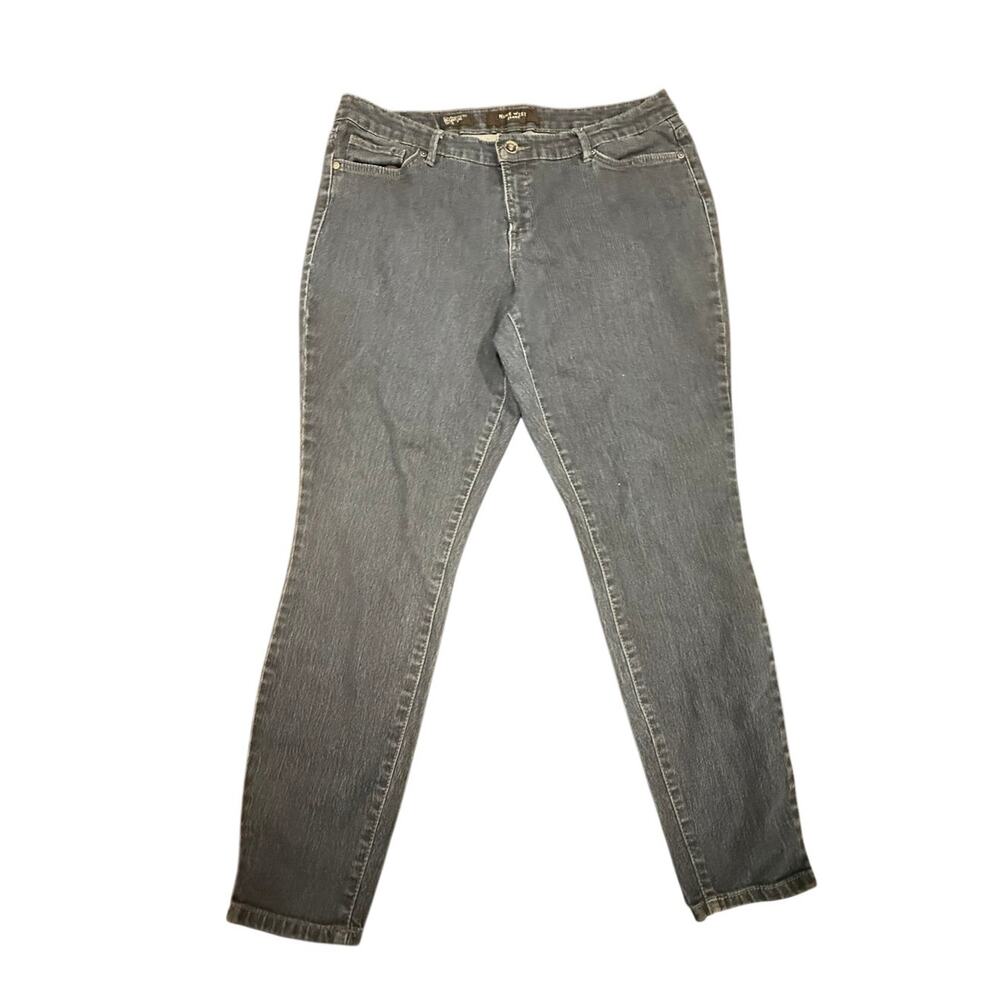Nine West Jeans Women's Blue Cigarette Fit Skinny Leg Stretch Denim 12R/31